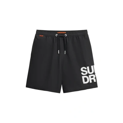 Abbildung von Superdry LOGO INCH Badeshorts, Herren, Größe: Large, Black