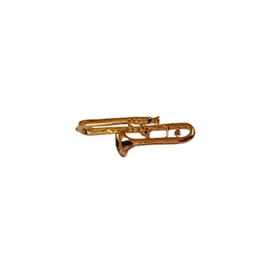 Abbildung von GEWA 980035 Unisex Brosche Anstecknadel Posaune, goldfarbig