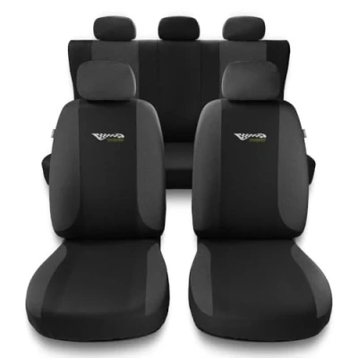 Abbildung von Mossa Universal Sitzbezüge Auto kompatibel mit Honda Civic VI, VII, VIII, IX, X (1995 2021) Autositzbezüge Schonbezüge für Autositze TG G