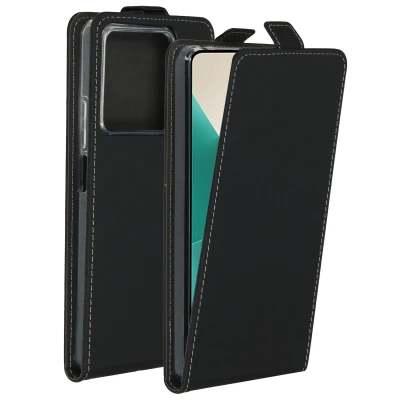 Abbildung von Xiaomi Redmi Note 13 (5G) Hülle Kunstleder Accezz Flip Case Handyhülle Schwarz