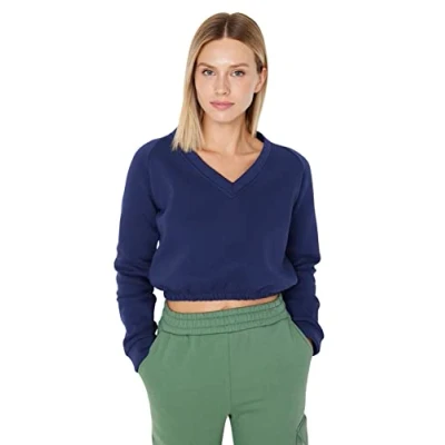 Abbildung von Trendyol Damen Twoaw23sw00130/Lacivert Sweatshirt, Marineblau, 38