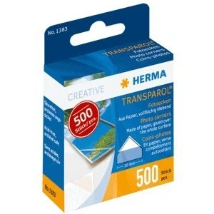 Abbildung von Herma 10 x Fotoecken Transparol Spenderpackung mit 500 Stück