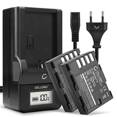 Abbildung von CELLONIC 2X DMW BLF19 BLF19e BLF19pp Akku kompatibel mit Panasonic GH5 Lumix DC DMC GH14 GH3 7.2V 7.4V 2000mAh + Ladegerät