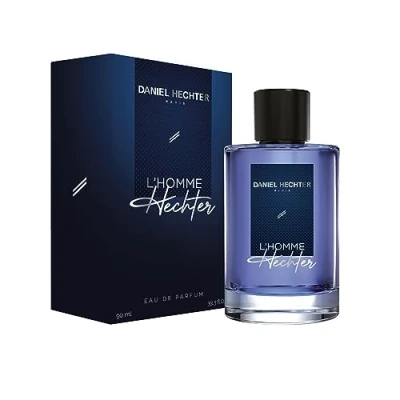 Abbildung von Daniel Hechter L&#039;Homme Eau de Parfum für Herren, 90 ml, würziger Duft, Mischung aus Holz und Vanille
