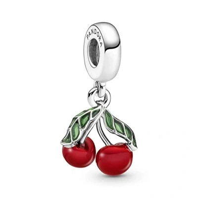 Abbildung von Pandora Charm Einhänger 791583C01 Anhänger Damen Asymmetrische Kirsche Sterling Silber