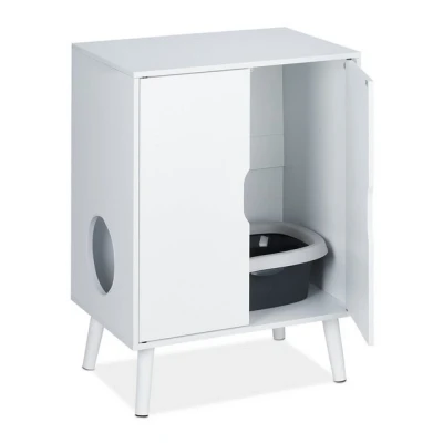 Abbildung von relaxdays Katzenzelt Katzenschrank für Katzentoilette