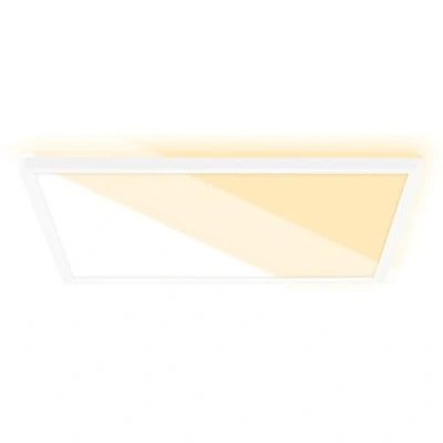 Abbildung von BRILONER LED Deckenlampe für Wohnzimmer, Deckenleuchte flach, Lampe, Wohnzimmerlampe, Panel, Lichtfarbe einstellbar, Backlight, Weiß, 42 cm