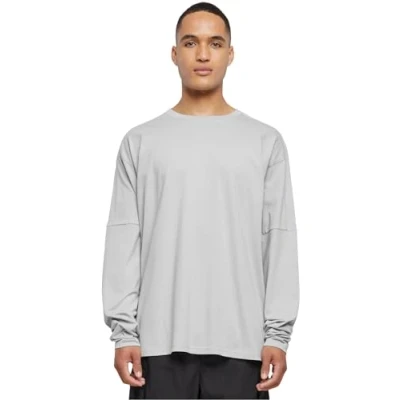Abbildung von Urban Classics Raglan BACK Longsleeve Langarmshirt, Herren, Größe: Medium, Lightasphalt
