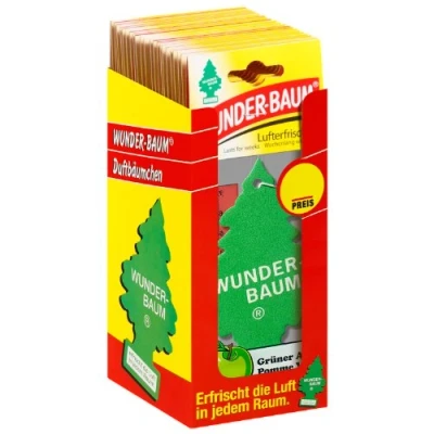 Abbildung von WUNDER BAUM 134207/24 Lufterfrischer 24 er Box Gruenerapfel