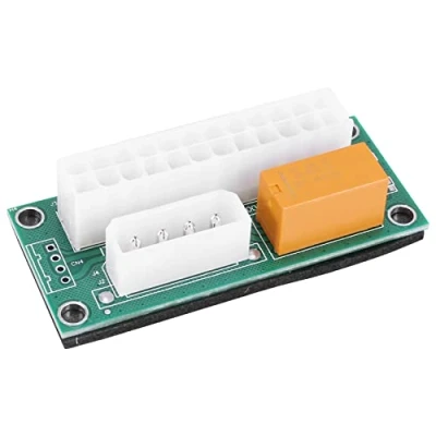 Abbildung von Jufjsfy PSU Multiple Netzteil, Add2Psu ATX 24 Pin zu Molex 4Pin Anschluss für BTC