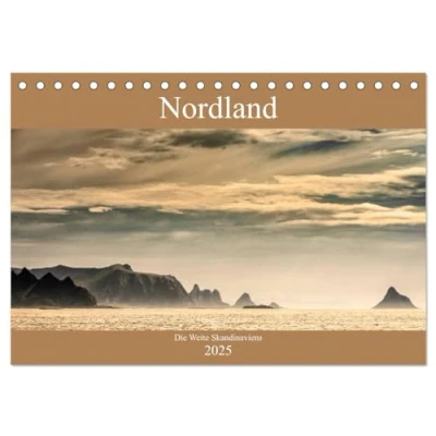 Abbildung von Nordland Die Weite Skandinaviens (Tischkalender 2025 DIN A5 quer), CALVENDO Monatskalender