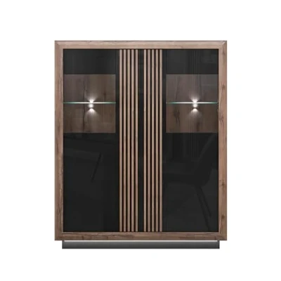 Abbildung von FORTE Highboard &quot;Savona&quot;, Höhe 161 cm, inkl. Sockelbeleuchtung