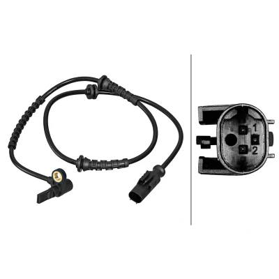 Abbildung von HELLA 6PU 358 217 241 ABS Sensor Hallsensor 2 775 OPEL: Corsa D Schrägheck, E Adam, FIAT: Grande Punto Schrägheck