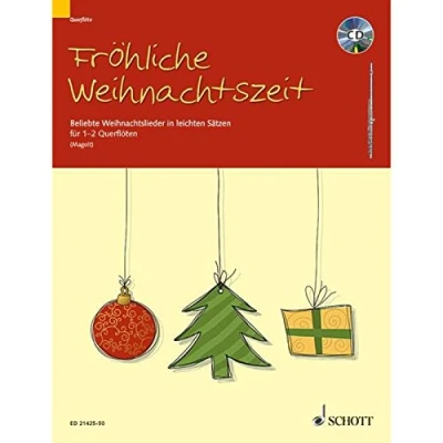 Abbildung von Fröhliche Weihnachtszeit: Beliebte Weihnachtslieder in leichten Sätzen. 1 2 Flöten.