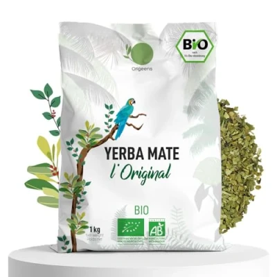 Abbildung von ORIGEENS BIO YERBA MATE TEE 1 KG Das Original I Ungeröstet, Blätter, Frei von Stängeln, Staub und Krümeln Energie Detoxgetränk