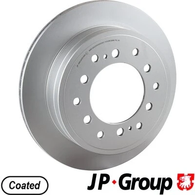 Abbildung von JP GROUP 4863202400 Bremsscheibe Hinterachse 312 18 6 Belüftet beschichtet TOYOTA: Land Cruiser Prado 120, 150