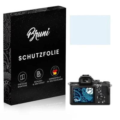Abbildung von Bruni Schutzfolie kompatibel mit Sony Alpha a7 II ILCE 7M2 Folie, glasklare Displayschutzfolie (2X)