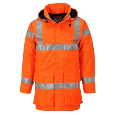 Abbildung von Bizflame FR Rain Jacket Color: Orange Talla: Large