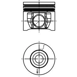 Abbildung von KOLBENSCHMIDT 40830600 Kolben 89,91 FORD: Transit Mk6 Kastenwagen, Bus, Pritsche/Fahrgestell