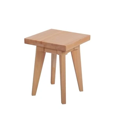 Abbildung von Krok Wood 1X Hocker aus Massivholz in Buche 35x35x45 cm (Hans)