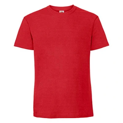 Abbildung von Fruit of the Loom Ringspun Premium T Herren Shirt NEU, Farbe:rot, Größe:M