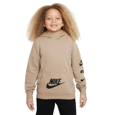 Abbildung von Nike FN7724 247 B NSW SI FLC PO Hoodie BB Sweatshirt Boy&#039;s Khaki Größe L