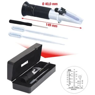 Abbildung von Frostschutz / Batteriesäureprüfgerät (Refraktometer) KS TOOLS 550.1290