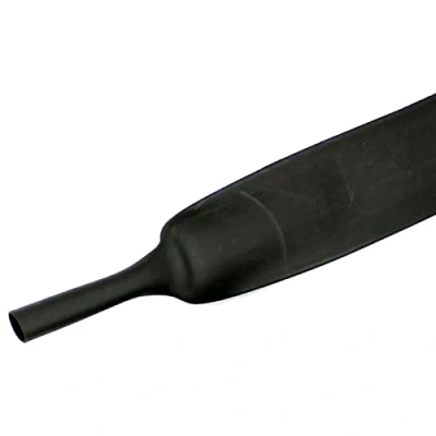 Abbildung von Lumonic Schrumpfschlauch Meterware 3:1 mit Kleber Schwarz Hier von: 30mm auf 10mm Dickwandiger Schrumfpschlauch in verschiedenen Größen
