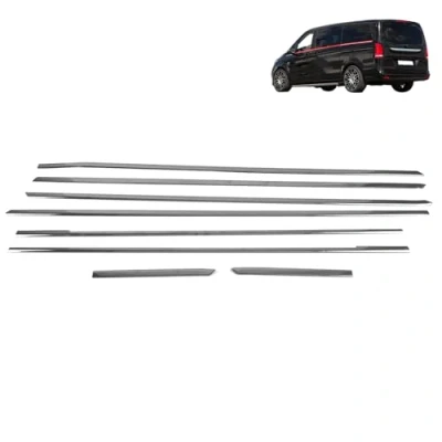 Abbildung von ROBUST 8X Chrom Edelstahl Untere Fensterleiste für Mercedes Benz V klasse Vito W447 2014 2022