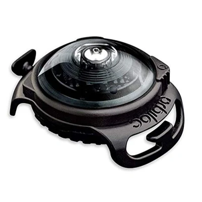 Abbildung von Orbiloc Dog Dual Safety Light Dark Grey für alle Hunde Hundehalter vielseitig einsetzbar Sicherheitslicht Jogginglicht Dunkelh