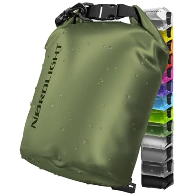 Abbildung von Nordlight Dry Bag 5L Wasserdichter Beutel (Olivgrün) Packsack Mit Roll Top Verschluss Und Schultergurt Schwimmen, Baden, Strand, Kanu, Stand Up Paddling, Tauchen