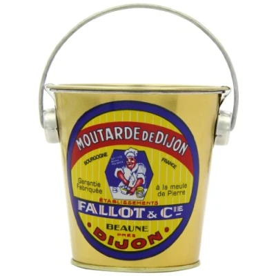 Abbildung von Edmond Fallot Klassischer Dijon Senf im Metalleimer Moutarde de