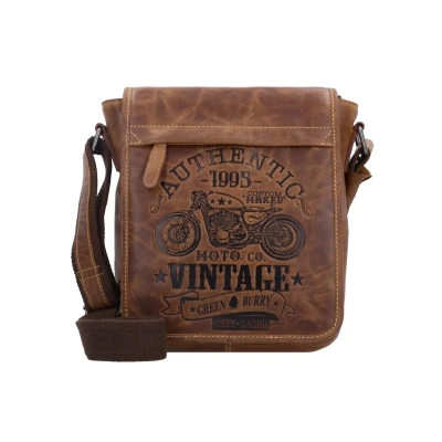 Abbildung von Greenburry Vintage Caferacer Umhängetasche, Herren, Größe: One Size, Braun