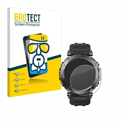 Abbildung von BROTECT Schutzglas für Huami Amazfit T Rex Ultra Schutzfolie Panzer Folie Glas [Extrem Kratzfest 9H, Anti Fingerprint, Transparent]