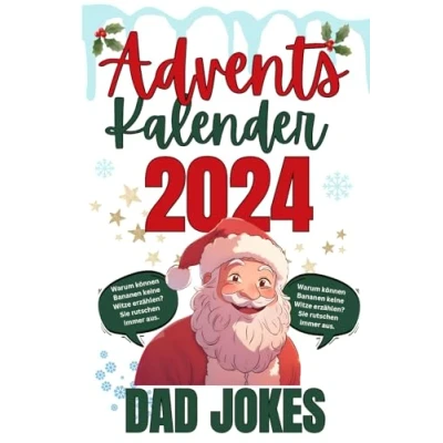 Abbildung von Dad Jokes Adventskalender: Weihnachtscountdown für Männer I 3 lustige Witze pro Tag 24 Tage Flachwitze