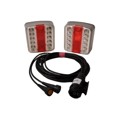 Abbildung von LED Beleuchtungsset klein 5 Meter Hauptkabel 13 Stifte Aanhangwagendirect Anhängershop