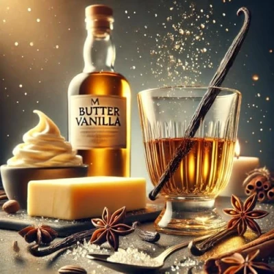 Abbildung von Rum Brûlée Butter Vanille Aroma Konzentrat Vegan Sasami 10ml