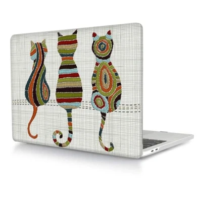 Abbildung von Hülle Case Kompatibel mit MacBook 12 Zoll 2017 2016 2015 Freisetzung A1534 Retina Display, Ultradünne Plastik Hartschale Schutzhülle, Katzen