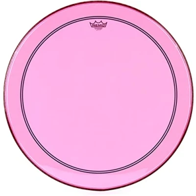 Abbildung von Remo Schlagzeugfell Colortone Powerstroke 3 clear Bass Drum 26&quot; pink P3 1326 CT PK
