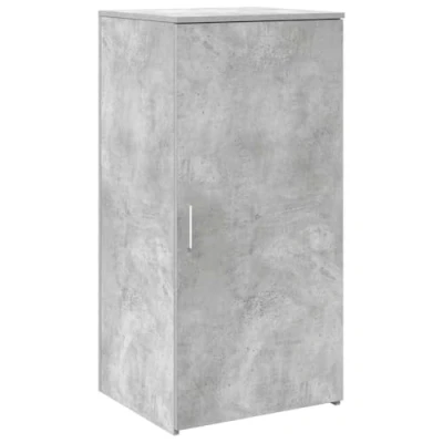 Abbildung von vidaXL Lagerschrank Betongrau 50x45x103,5 cm Holzwerkstoff, Schrank, Aktenschrank, Aufbewahrungsschrank, Büroschrank, Schrank für Schreibtisch