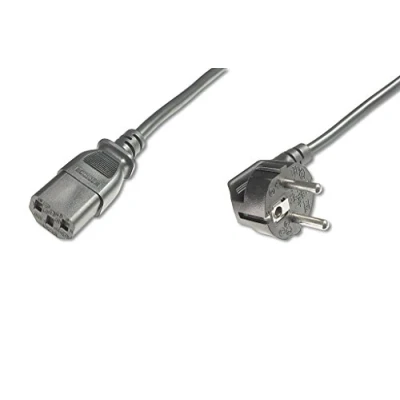 Abbildung von DIGITUS Netz Anschlusskabel 1.8 m CEE 7/7 (Typ F) 90 auf C13 Stecker / Buchse H05VV F3G 0.75 mm²