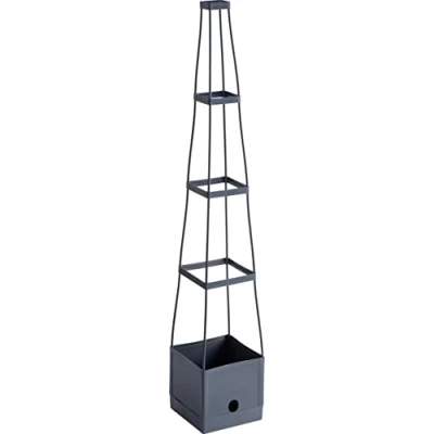 Abbildung von Meister Pflanzturm 150 x 25 cm Für Tomaten &amp; Rankgewächse Mit Rankhilfe 2,5 L Wassertank als Bewässerungssystem Höhe einstellbar / Tomatenpflanzturm Rankgitter Tomatenturm 9970500