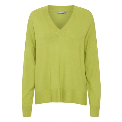 Abbildung von Fransa Frblume PU 15 Strickpullover, Damen, Größe: Small, Dark citron
