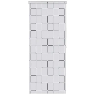 Abbildung von vidaXL Duschvorhang Duschrollo 80x240 cm Quadratmuster Breite 80