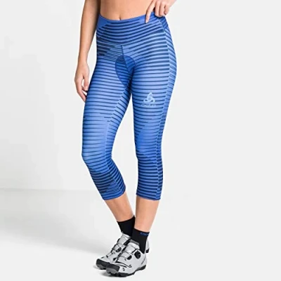 Abbildung von Odlo Damen Zeroweight 3/4 Tights, Amparo Blue Diving Navy, XS