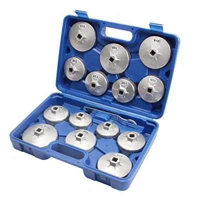 Abbildung von CCLIFE Multitool 15 tlg Alu Ölfilterkappen Satz Ölfilterschlüssel, (15 St)