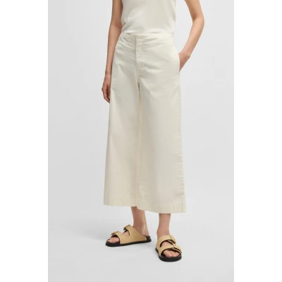 Abbildung von BOSS Tahiana Stoffhose, Damen, Größe: 42, Open white
