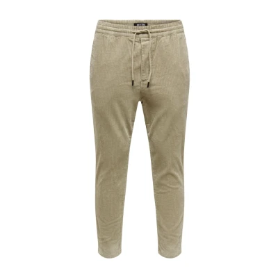 Abbildung von Only &amp; Sons Linus Cropped NOOS Stoffhose, Herren, Größe: Medium, Chinchilla