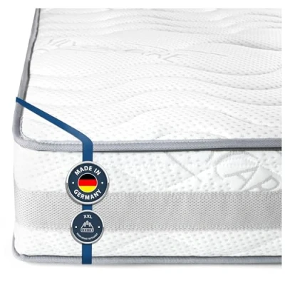 Abbildung von BMM Matratze Komfort Super XXL 80x200cm H4 extra fest/Kaltschaummatratze Öko Tex Zertifiziert/ergonomische 7 Zonen/Höhe 23cm / Matratzen produziert in Deutschland