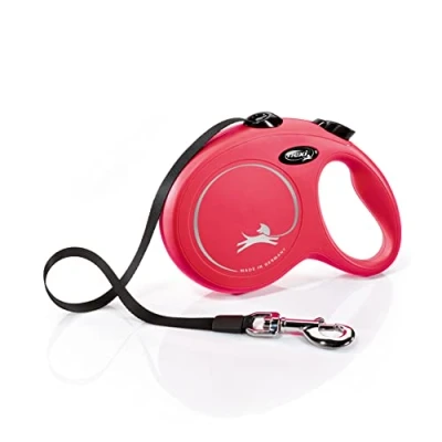 Abbildung von Flexi Rollleine New Classic Tape Large 5 m Hundeleine Rot Bis50kg...
